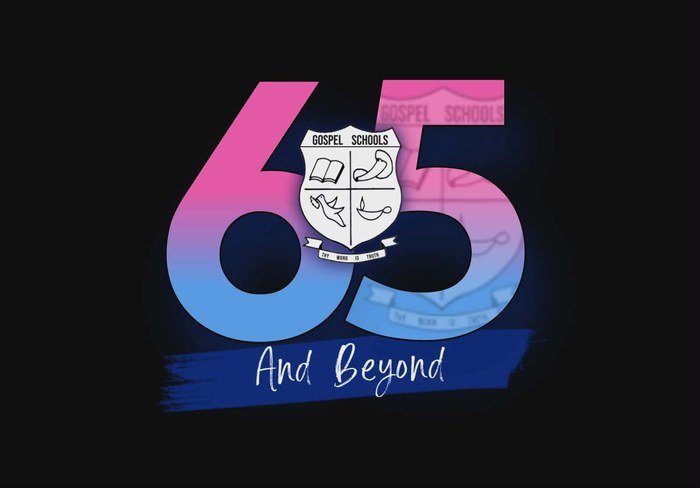 65 and Beyond &mdash; Gospel Schools 65th anniversary emblem